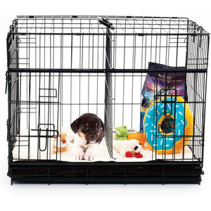 Lucky Dog Dwell Series 48 Inch XL Kennel Secure Fenced Pet Dog Crate, Black - TRAPSKI