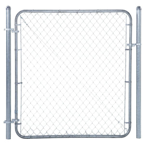 Adjust-A-Gate Fit-Right Adjustable Walk Gate Kit with Round Corner Frame, Gray