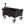 Seina Heavy Duty Compact Collapsible Outdoor Garden Camping Utility Wagon, Black