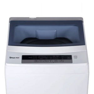 Magic Chef 1.7 Cubic Feet Top Load Compact Washing Machine with 6 Cycles, White