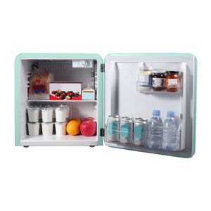Magic Chef 1.6 Cubic Feet Retro Style Mini Fridge with Interior LED Light, Mint