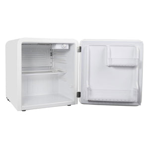 Magic Chef 1.6 Cubic Feet Retro Style Mini Fridge with Interior LED Light, White