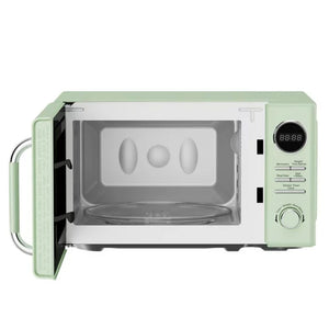 Magic Chef 0.7 Cubic Feet 700W Small Classic Retro Countertop Microwave, Green