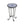 Patio Side Table, Blue+Black
