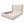Modern Upholstered Platform Bed With Extended Headboard