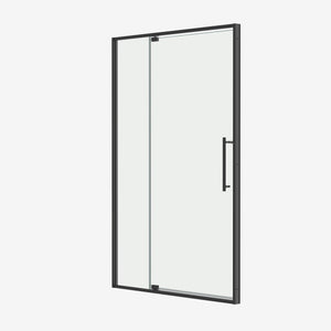 50-54"W x 74"H Pivot Shower Door with Matte Tempered Glass Finish