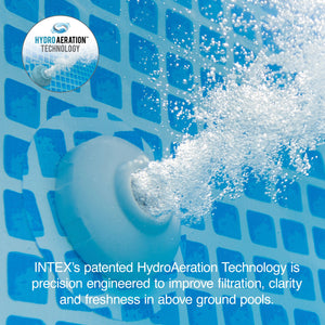 Intex Pool Pump Hose 59 Inch Long (2 Pack) & 2500 GPH Filter Cartridge Pump