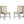 Tate - Round Dining Table With Cream Color Upholstered Chairs (Set of 5) - Oak Finish