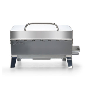 Camco Kuuma Stow N Go 125 Stainless Steel Gas Grill with Mount Design, Silver