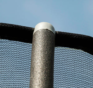 JumpKing JK10VC1 10 Foot Round Outdoor Trampoline w/ Safety Net Enclosure, Blue