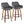 Daniella - Contemporary Fixed Height Counter Stool With Swivel With Round Footrest (Set of 2)