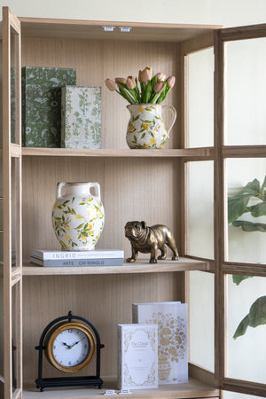 S/2 Decorative Book Boxes with Rustic Floral Patterns