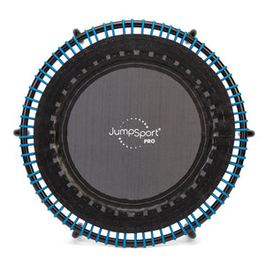 JumpSport 350 PRO 39 Inch Fitness Trampoline with Blue EnduroLast Elastic Cords