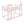 Twin Over Twin Castle Bunk Bed With Ladder - Pink