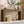 Console Table With Vertical Slat Legs For Entryway - Rustic Brown