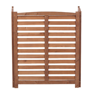 3 Panel Outdoor Wooden Air Conditioner Fence