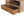 Large Floating Bedside, 1 Drawer, 1 Open Slot, Oak-ish