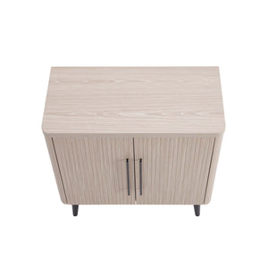 Jodie - Fluted Accent Cabinet - Oak