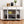 K&K 54-Inch Large Kitchen Island with Rubber Wood Drop Leaf