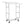 Heavy Duty Double Clothing Garment Rack With Shelves - Silver