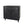 Modern Black Wood Storage Cabinet with Embossed Door