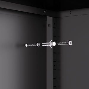 Heavy Duty Rolling Cabinet With Lock, Garage Storage Cabinet, 4 Adjustable Shelves For Tool Organization