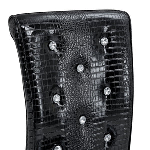 Elegant Design Alligator Skin Upholstered Dining Chairs