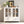 Buffet Storage Cabinet with Double Glass Doors and Unique Bell Handle