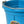 Little Giant Heavy Duty 22 Quart Flat Back Plastic Bucket w/ Metal Handle, Teal