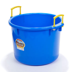 Little Giant 40 Quart Durable and Versatile Utility Muck Tub w/Handles, Blue - TRAPSKI