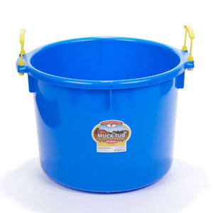 Little Giant 40 Quart Durable and Versatile Utility Muck Tub w/Handles, Blue