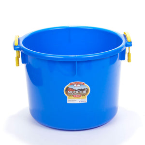 Little Giant 40 Quart Durable and Versatile Utility Muck Tub w/Handles, Blue - TRAPSKI