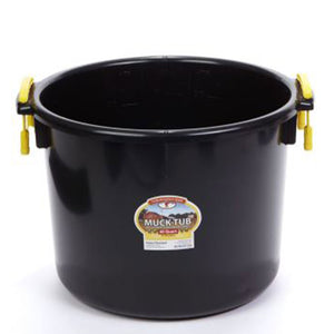 Little Giant 40 Quart Durable and Versatile Utility Muck Tub w/Handles, Black