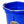 Little Giant Heavy Duty 22 Quart Flat Back Plastic Bucket w/ Metal Handle, Blue - TRAPSKI