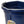 Little Giant Heavy Duty 22 Quart Flat Back Plastic Bucket w/ Metal Handle, Navy