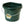 Little Giant 22 Quart Flat Plastic Animal Feed Bucket with Knob Bail, Green