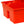 Little Giant DuraTote Plastic Box Organizer w/2 Compartments & Grip Handle, Red