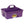 Little Giant DuraTote Plastic Box Organizer w/2 Compartments & Handle, Purple