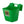 Little Giant 12 Quart Mountable Livestock Hook Over Bucket Feeder, Lime Green - TRAPSKI