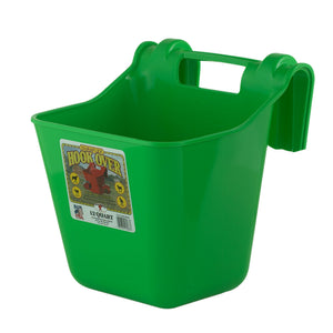 Little Giant 12 Quart Mountable Livestock Hook Over Bucket Feeder, Lime Green - TRAPSKI