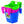 Little Giant 12 Quart Mountable Livestock Hook Over Bucket Feeder, Lime Green - TRAPSKI
