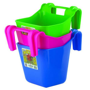 Little Giant 12 Quart Mountable Livestock Hook Over Bucket Feeder, Lime Green - TRAPSKI