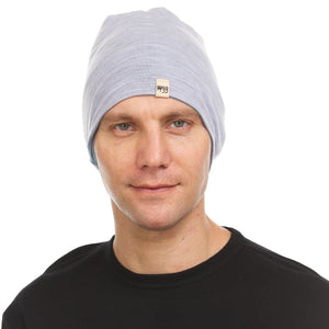 Microweight Reversible Wool Beanie - Woolverino