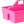 Little Giant DuraTote Plastic Box Organizer w/2 Compartments & Grip Handle, Pink