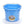 Little Giant Heavy Duty 8 Quart Flat Back Plastic Bucket w/ Metal Handle, Berry
