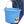 Little Giant Heavy Duty 8 Quart Flat Back Plastic Bucket w/ Metal Handle, Berry