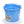 Little Giant Heavy Duty 8 Quart Flat Back Plastic Bucket w/ Metal Handle, Berry