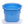 Little Giant Heavy Duty 8 Quart Flat Back Plastic Bucket w/ Metal Handle, Berry