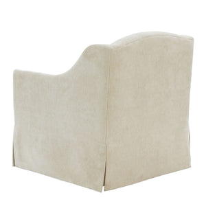 Luisa - Skirted Swivel Accent Chair