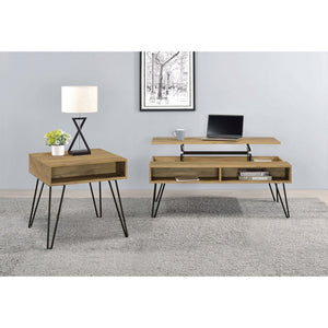 Square End Table - Brown